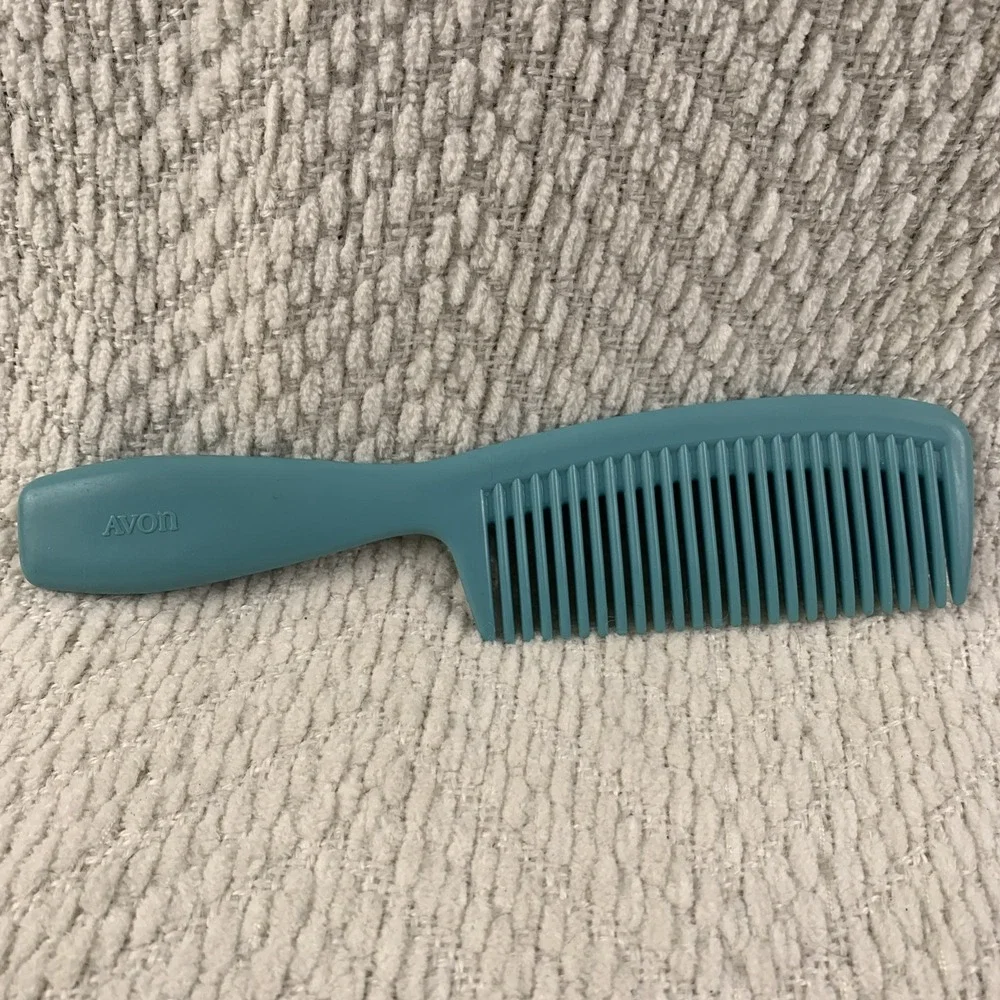 70's Vintage AVON Aqua‎ Blue Teal Seahorse Comb Long Wet Hair Detangling Comb 8